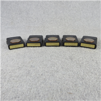 STATE QUARTERS VOL. 8 Set of Five Matte Black Lighters (Zippo, 2006)