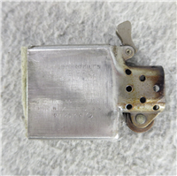 MARBLE STEEL CO. (Houston, TX) Advertising Chrome Over Brass Lighter (Zippo,1950)