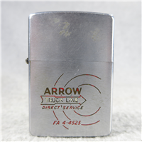 ARROW TRUCK LINE DIRECT SERVICE Advertising Chrome Lighter (Zippo, 1961)