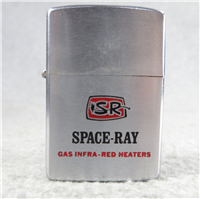SPACE-RAY Gas Infa-Red Heaters Advertising Chrome Lighter (Zippo, 1966)
