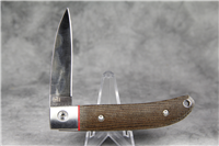 LONE WOLF LC12200 Checkered Canvas Micarta Loveless City Knife