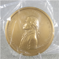 THOMAS JEFFERSON 3" Bronze Commemorative Medal (U.S. Mint Presidential Series, #103)