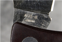 Rare 1996 JESS HORN SPYDERCO AGSP-1BU Burgundy Micarta Lockback