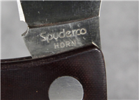 Rare 1996 JESS HORN SPYDERCO AGSP-1BU Burgundy Micarta Lockback