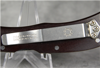 Rare 1996 JESS HORN SPYDERCO AGSP-1BU Burgundy Micarta Lockback