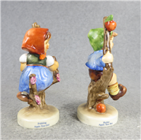 APPLE TREE BOY & GIRL Matching Figurines (Hummel 142 3/0 & 141 3/0, TMK)