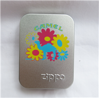 Camel FLOWER POWER White Matte Lighter (Zippo, 1997)