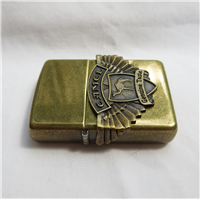 Camel BIKER WINGS EMBLEM Antique Brass Lighter (Zippo, 1996)