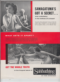 MODERN SUNBATHING  Vol. 27 No. 7-122    (Diamond, July, 1957) 