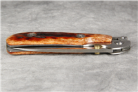 A. G. RUSSELL Chestnut Jigged Folding Lockback