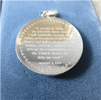 President Ford Inaugural Eyewitness Silver Pendant (Franklin Mint, 1974)