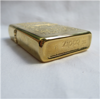 Camel WESTERN ETCH 22k Gold Plated Double Sided Lighter (Zippo,1995)