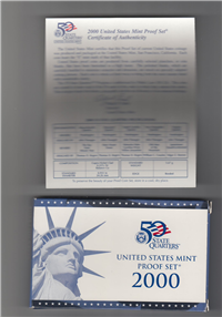2000-s 50 State Quarters Proof Set (10 Coins)