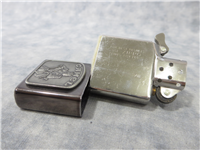 Camel ON THE HANDLEBARS Tombstone Emblem Midnight Brushed Chrome Lighter (Zippo, 1992)