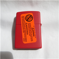 REGULAR RED Matte Lighter (Zippo, 2015) #233