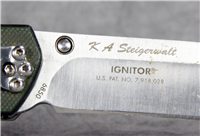 COLUMBIA RIVER CRKT 6850 Ignitor Black/Green G-10 Assisted Open