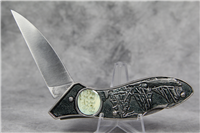 Ship Folding Lockback Knife in Wood Keepsake Box