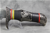 1990s Elk's Head China Stacked Leather Hunter 