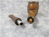 Vintage Suffolk Rusticated/Carved Pot Estate Pipe 6mm Filter (Whitehall, Italy)