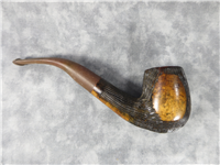 Vintage Suffolk Line-Rusticated Full Bent 6" Estate Pipe 6mm Filter (Whitehall, Italy)