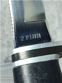 1983 CASE XX USA 2 FINN Fixed Blade Hunters Knife with Leather Sheath