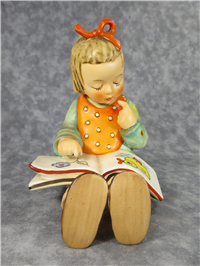 BOOK WORM (GIRL) 5-1/2 inch Figurine  (Hummel 3/I, TMK 3)