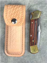 2001 BUCK 110 Wood Lockback  with Sheath