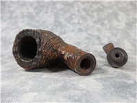 Vintage GEPETTO Sandblasted Bent Estate Pipe #111 (Italy)