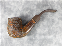 Vintage GEPETTO Sandblasted Bent Estate Pipe #111 (Italy)