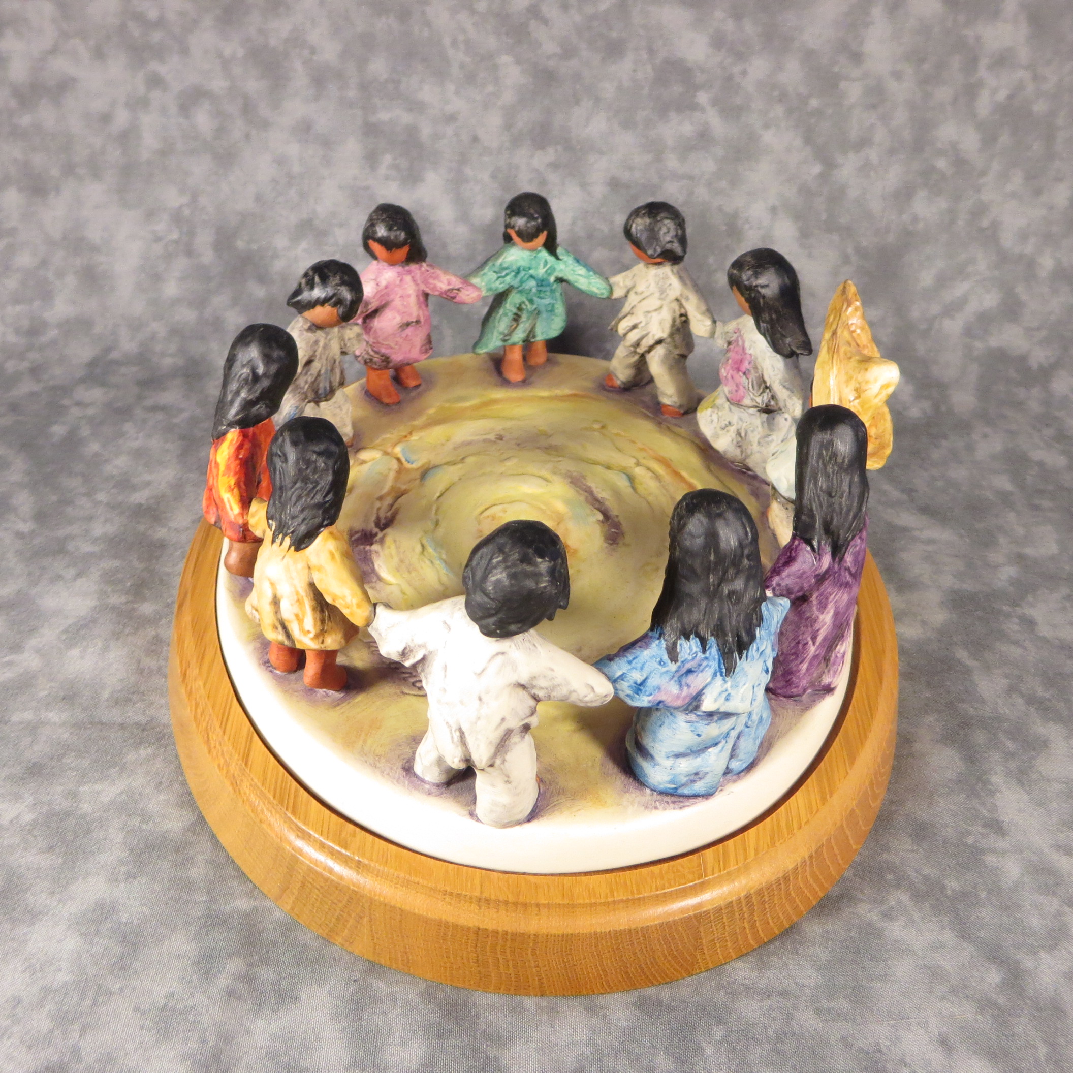 How much is DeGrazia LOS NINOS 91/4 inch Limited Edition Figurine & Wood Base (Goebel 10 327 09