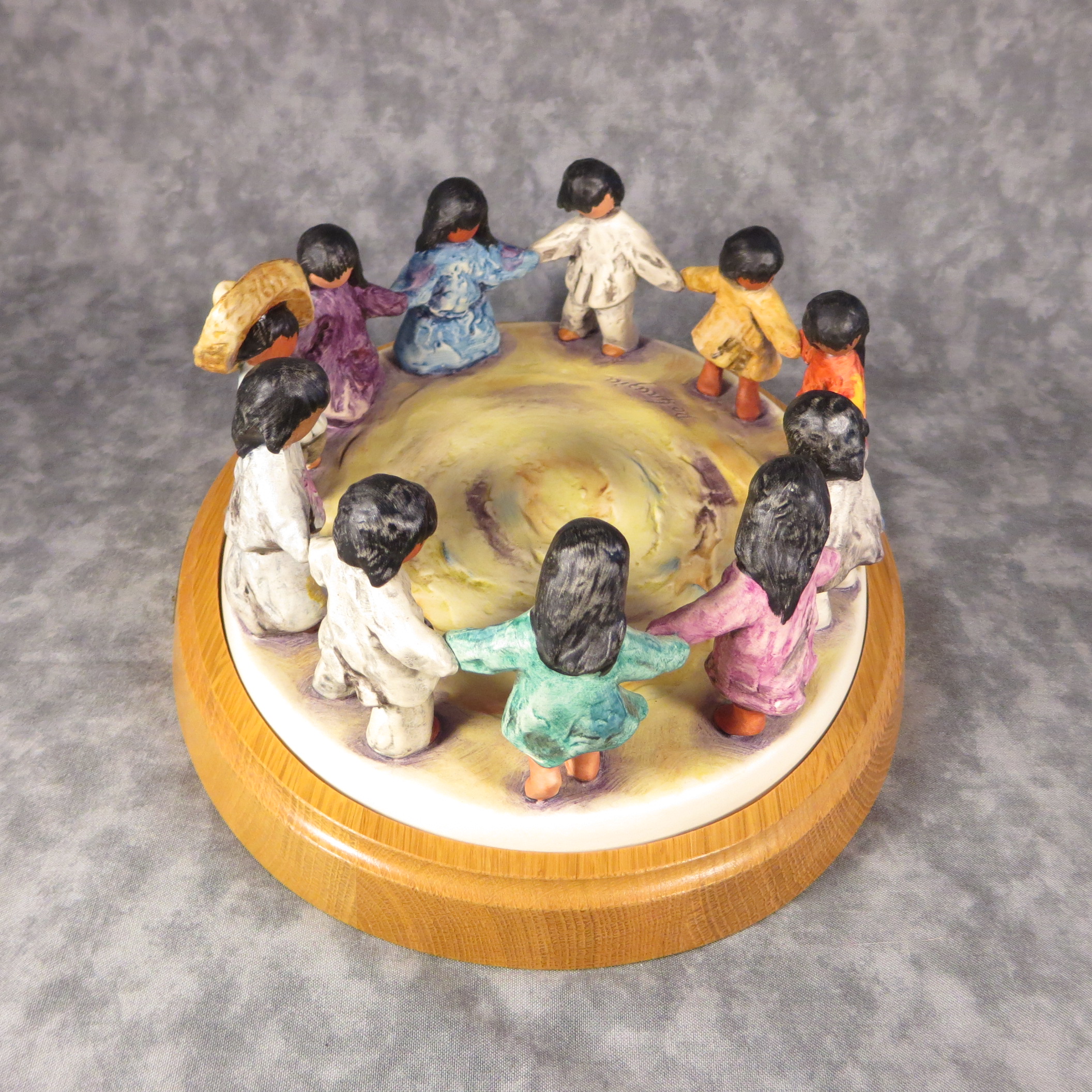 How much is DeGrazia LOS NINOS 91/4 inch Limited Edition Figurine & Wood Base (Goebel 10 327 09