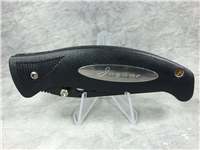 JAGUAR Partially Serrated Black Folding