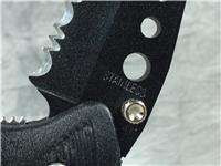 JAGUAR Partially Serrated Black Folding