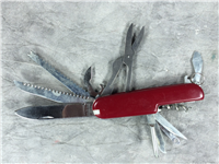 Multifunction 11-Blade/Tool Stainless Steel Utility  - Red