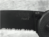 SOG FLASH II FSAT8-CP Black Assisted Open Lockback