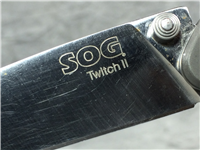 SOG Twitch II Satin Drop Point Assisted Open Lockback