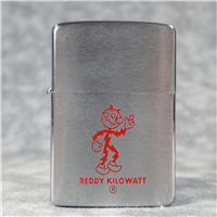 REDDY KILOWATT Advertising Brushed Chrome Lighter (Zippo, 1961)