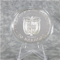 PANAMA 20 Balboas Silver Proof Coin (Franklin Mint, 1984)