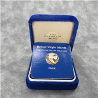 BRITISH VIRGIN ISLANDS $25 Gold Coin (Franklin Mint, 1983)