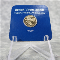 BRITISH VIRGIN ISLANDS $25 Gold Coin (Franklin Mint, 1983)