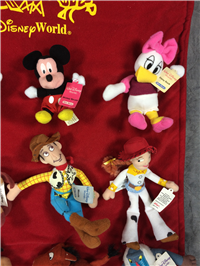 DISNEY WALL HANGING 18" x 30" 16 Plush Beanies (Disney, Kelloggs, Post-1995)