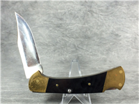 BUCK 112 Black Micarta Ranger Lockback Knife with Sheath & Box