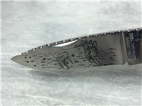 1980 TAYLOR CUTLERY Limited Ed. Elk Horn Mother of Pearl Lockback Knife