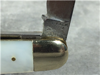 E. L. FALK E-TUNA Mother of Pearl 2-Blade with Corkscrew Jack Knife