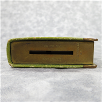 Walt Disney Pie-Eyed MICKEY MOUSE 4-1/4 inch BOOK COIN BANK (Zell Products, 1930's)