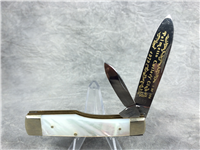 1979 FRANK BUSTER Fight'n Rooster Palmetto Cutlery Club Mother of Pearl Gunstock Jack Knife