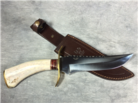 HEN & ROOSTER HR-5001 14-1/2" Stag Bowie Knife