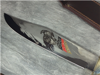 BULLDOG BRAND American Eagle 15-3/8" Mother of Pearl Bowie Knife