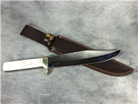BULLDOG BRAND American Eagle 15-3/8" Mother of Pearl Bowie Knife