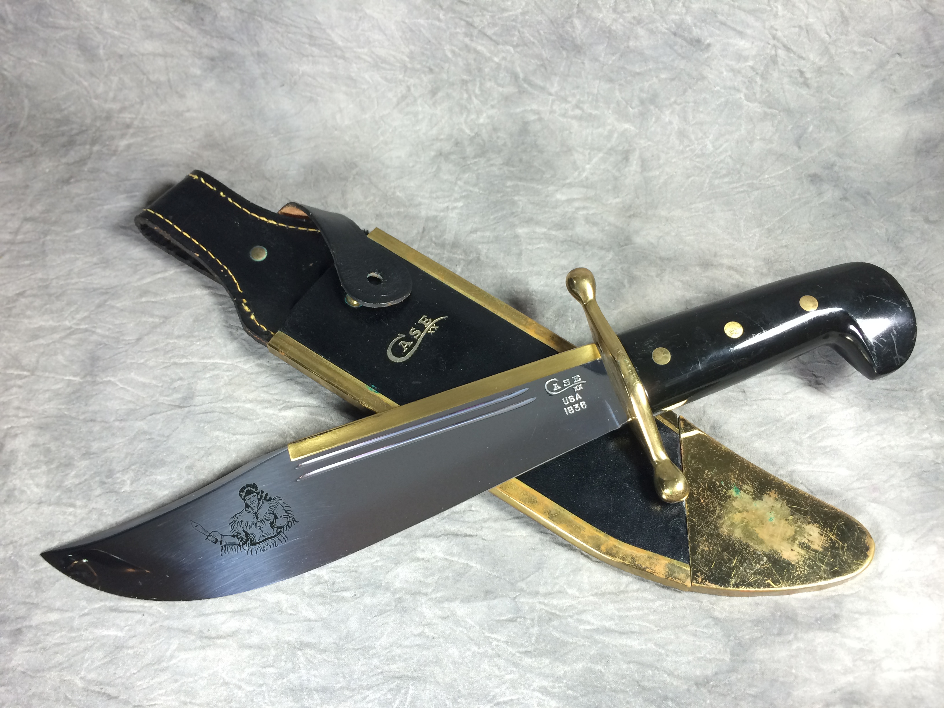 How much is CASE XX USA 1836 Davy Crockett BrassBacked Bowie Knife